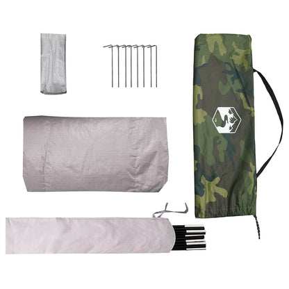 Tunnel Tent 2-Person Camouflage 185T Polyester with PU Coating