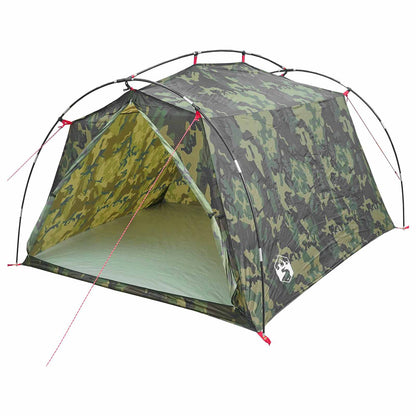 Tunnel Tent 2-Person Camouflage 185T Polyester with PU Coating