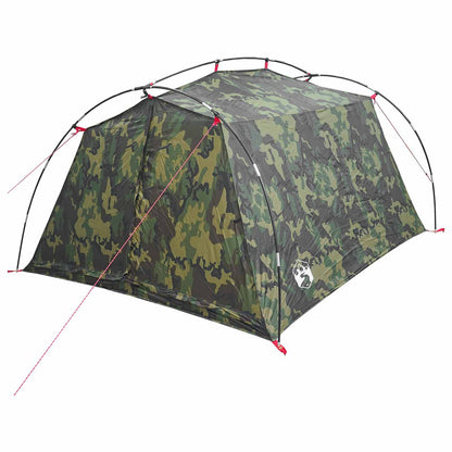 Tunnel Tent 2-Person Camouflage 185T Polyester with PU Coating