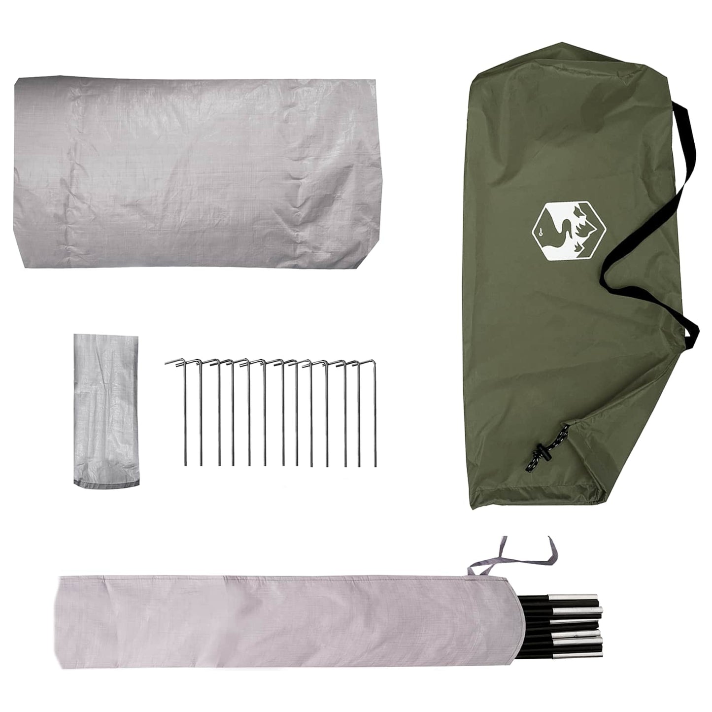 Backpacking Tent 4-Person Olive Green