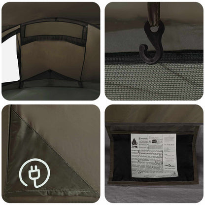 Backpacking Tent 4-Person Brown and Grey