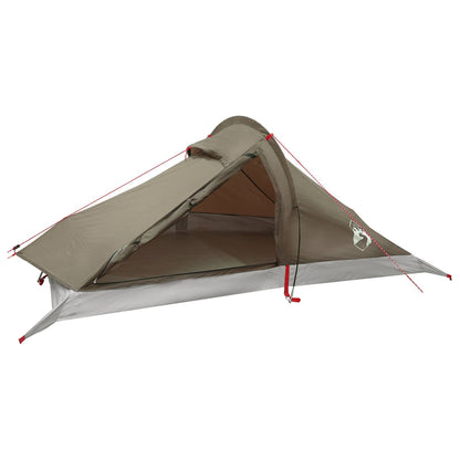 Backpacking Tent 4-Person Brown and Grey