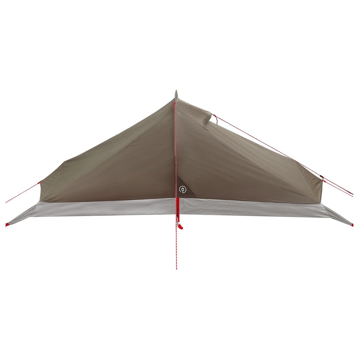Backpacking Tent 4-Person Brown and Grey