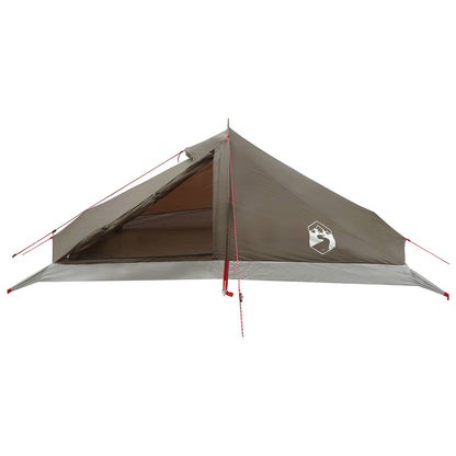 Backpacking Tent 4-Person Brown and Grey