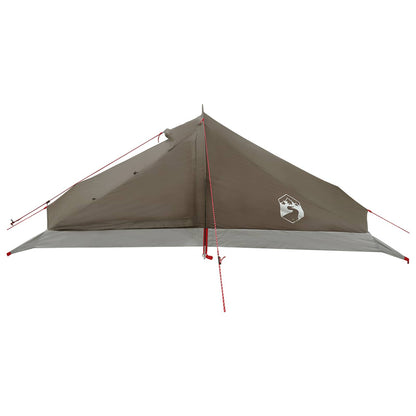 Backpacking Tent 4-Person Brown and Grey