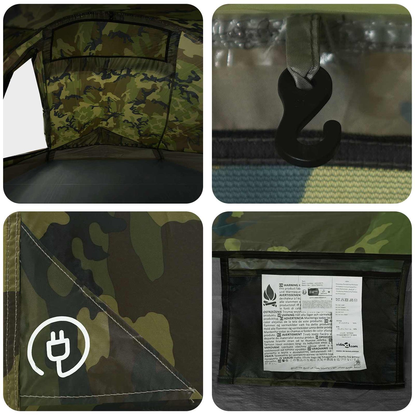Backpacking Tent 4-Person Camouflage