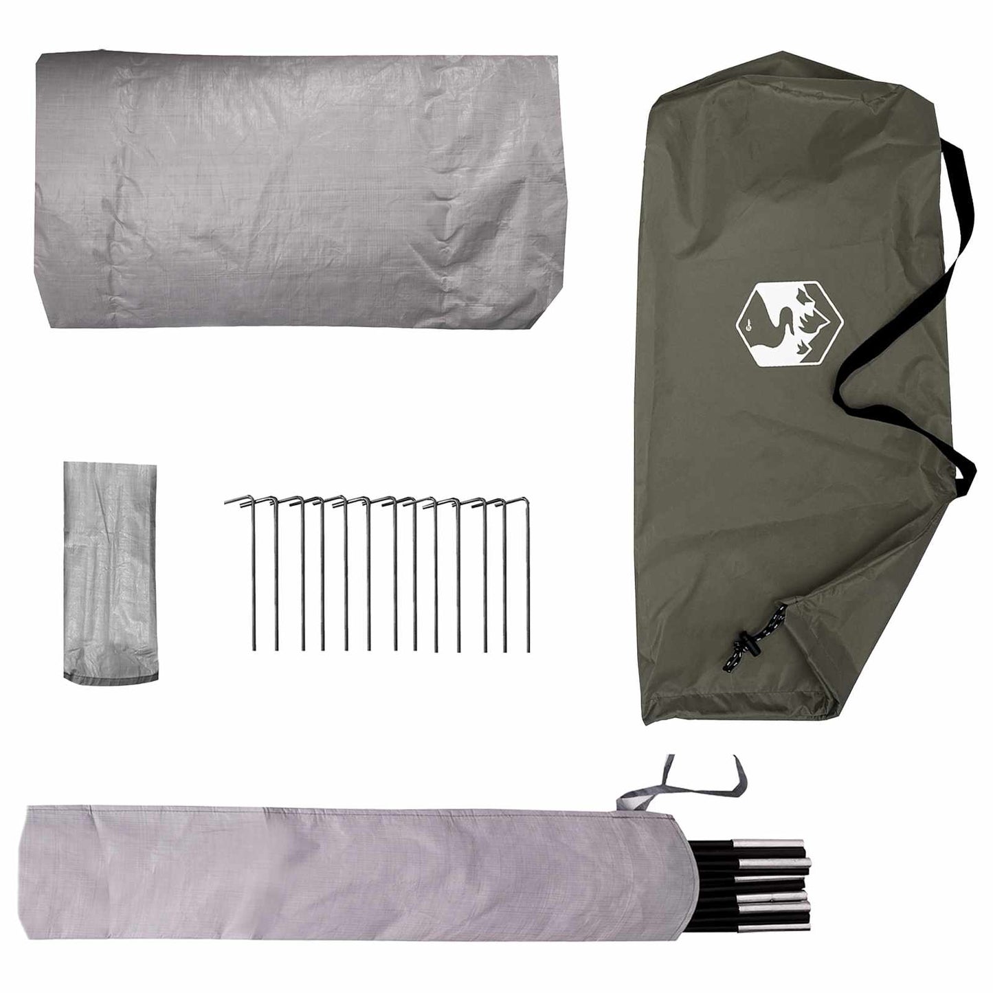 Backpacking Tent 2-Person Olive Green
