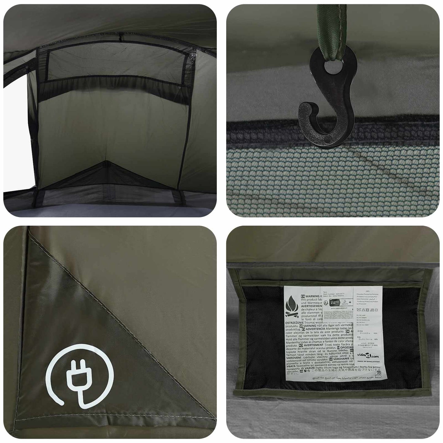 Backpacking Tent 2-Person Olive Green