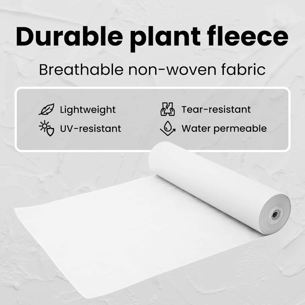Frost Protection Plant Fleece White 50 x 1.6 m Non-woven Fabric