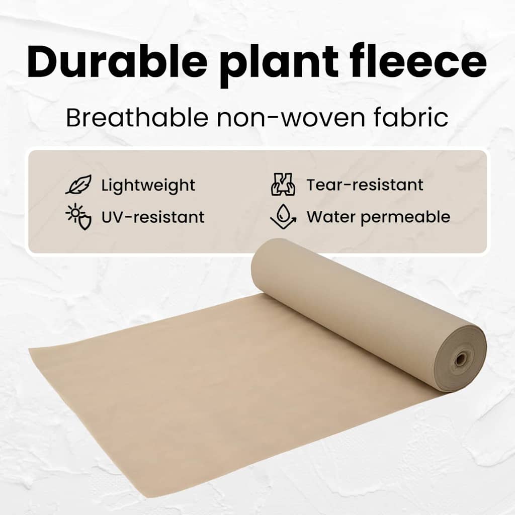 Frost Protection Plant Fleece Beige 20 x 1.6 m Non-woven Fabric