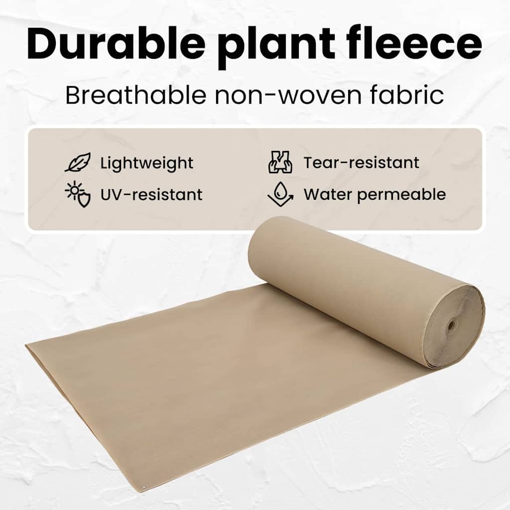 Frost Protection Plant Fleece Beige 50 x 1.6 m Non-woven Fabric