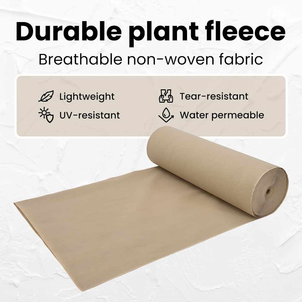 Frost Protection Plant Fleece Beige 100 x 1.6 m