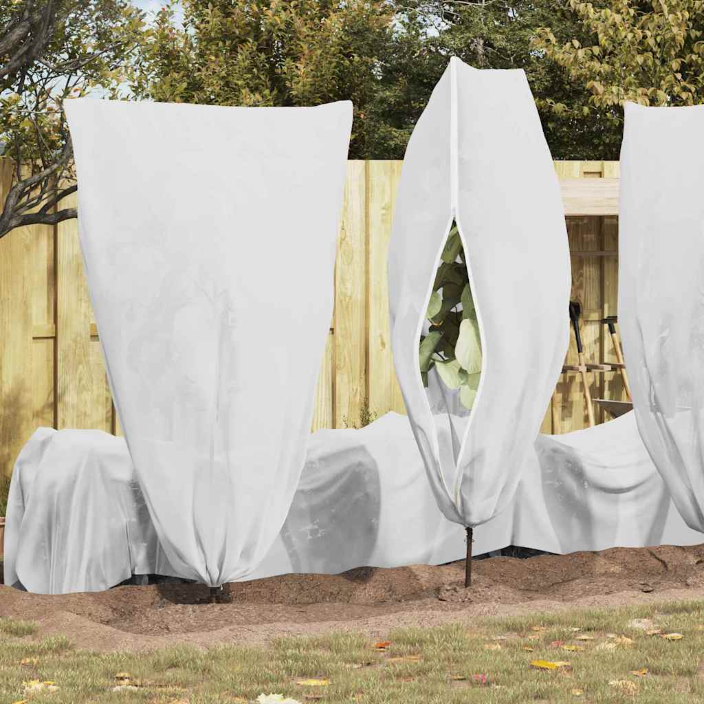 Frost Protection Plant Fleece Covers 5 pcs White 1.8 x 1.2 m