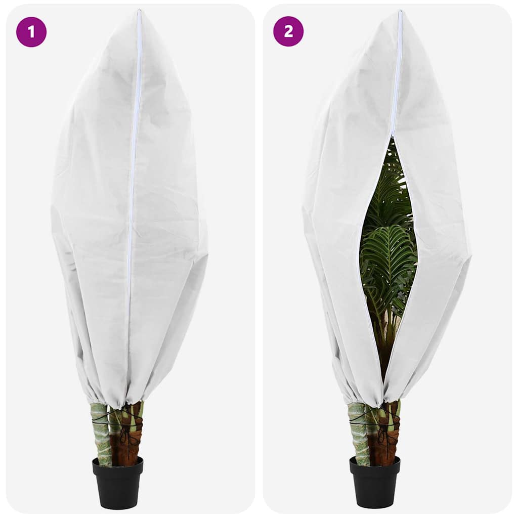 Frost Protection Plant Fleece Covers 5 pcs White 1.8 x 1.2 m