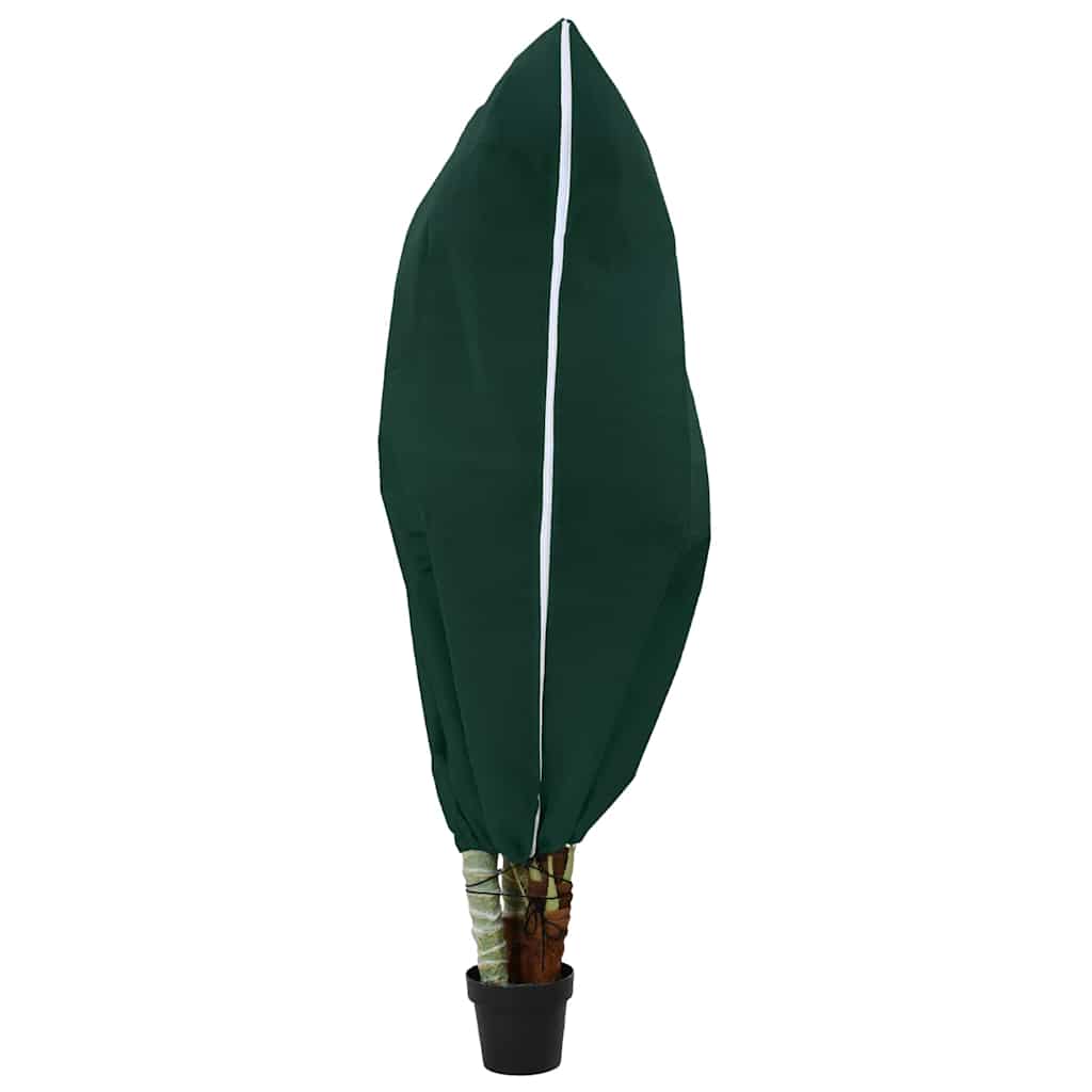 Frost Protection Plant Fleece Covers 5 pcs Green 1.55 x 1.55 m