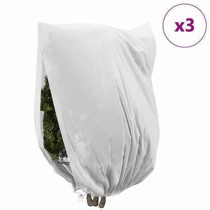 Frost Protection Plant Fleece Covers 3 pcs White 2.4 x 2 m