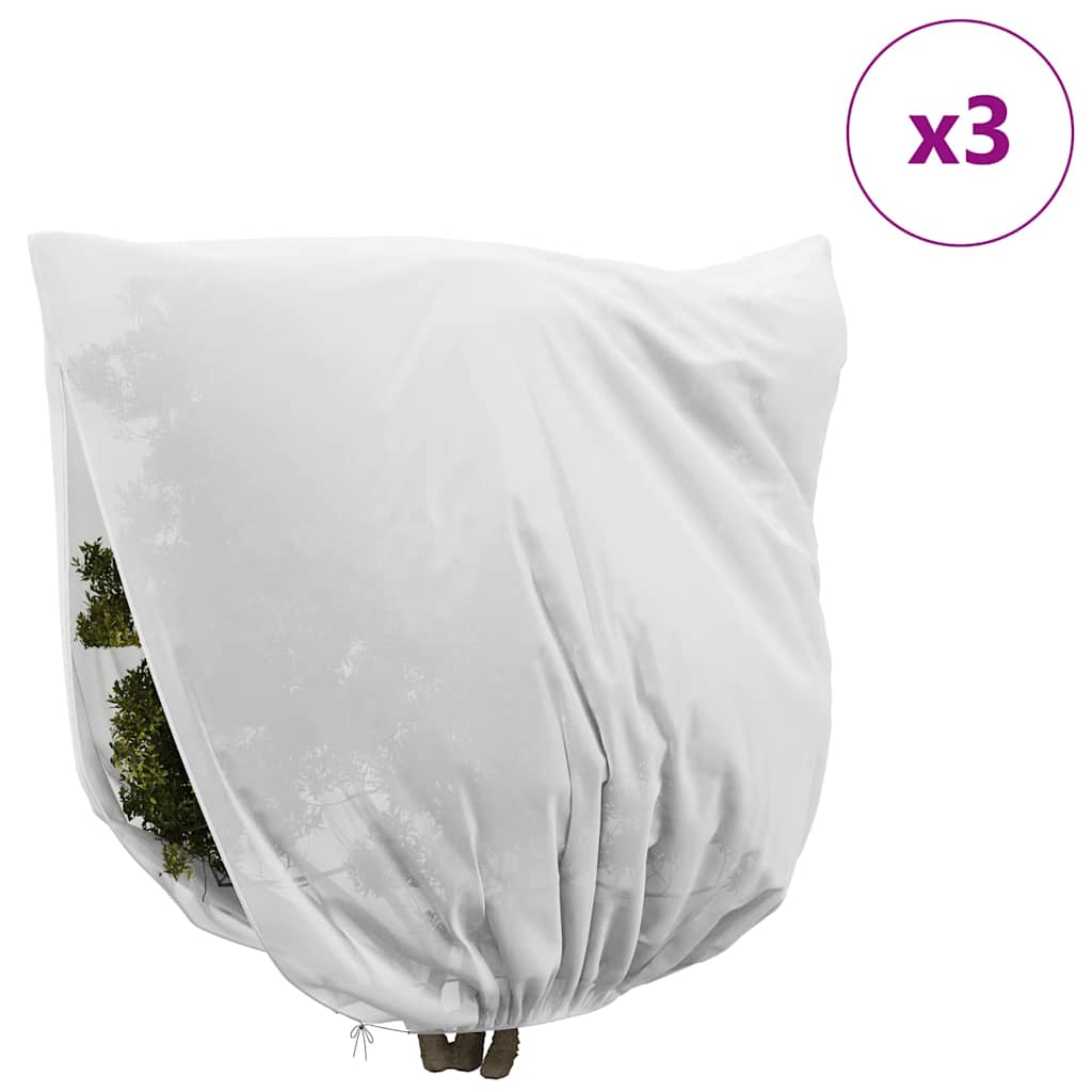 Frost Protection Plant Fleece Covers 3 pcs White 3.5 x 3.93 m