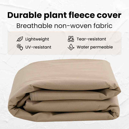 Frost Protection Plant Fleece Covers Beige 2.4 x 2 m