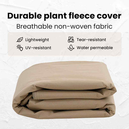 Frost Protection Plant Fleece Covers 3 pcs Beige 2.4 x 2 m