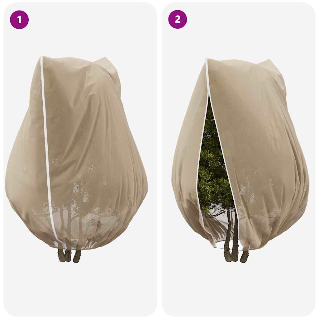 Frost Protection Plant Fleece Covers 3 pcs Beige 3.5 x 2.5 m
