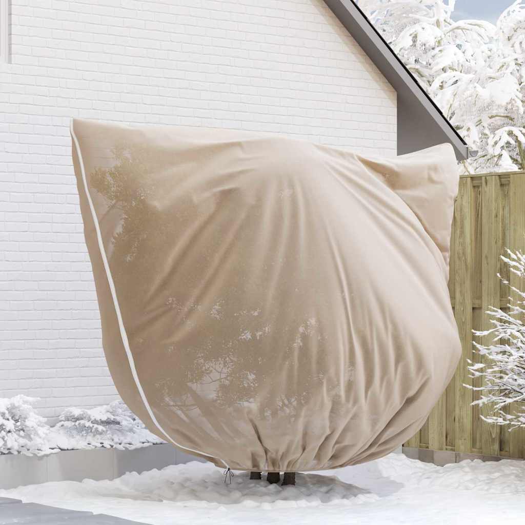 Frost Protection Plant Fleece Covers 3 pcs Beige 2 x 2.36 m