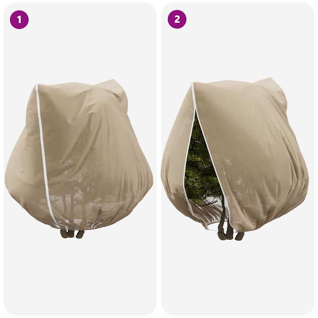 Frost Protection Plant Fleece Covers 3 pcs Beige 2 x 2.36 m