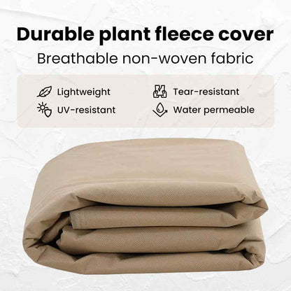 Frost Protection Plant Fleece Covers 3 pcs Beige 2.5 x 3.14 m