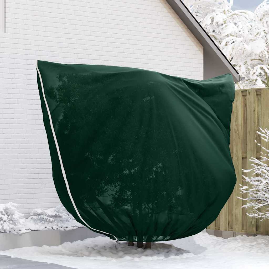 Frost Protection Plant Fleece Covers 3 pcs Green 2 x 2.36 m