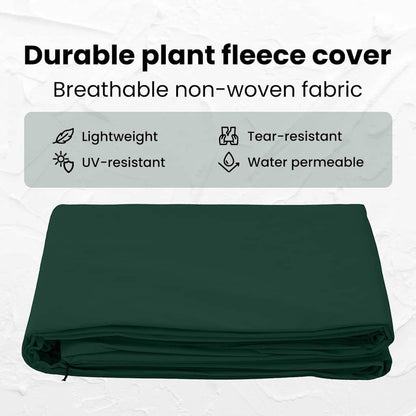 Frost Protection Plant Fleece Covers 3 pcs Green 3.5 x 3.93 m