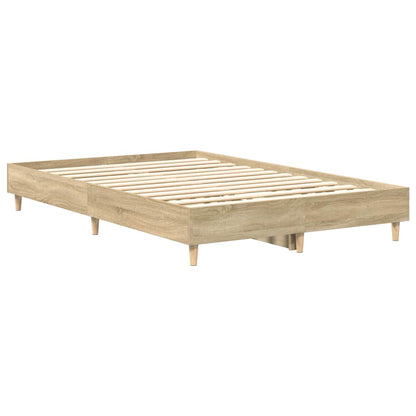 Bed Frame Sonoma 137 x 190 cm Engineered Wood