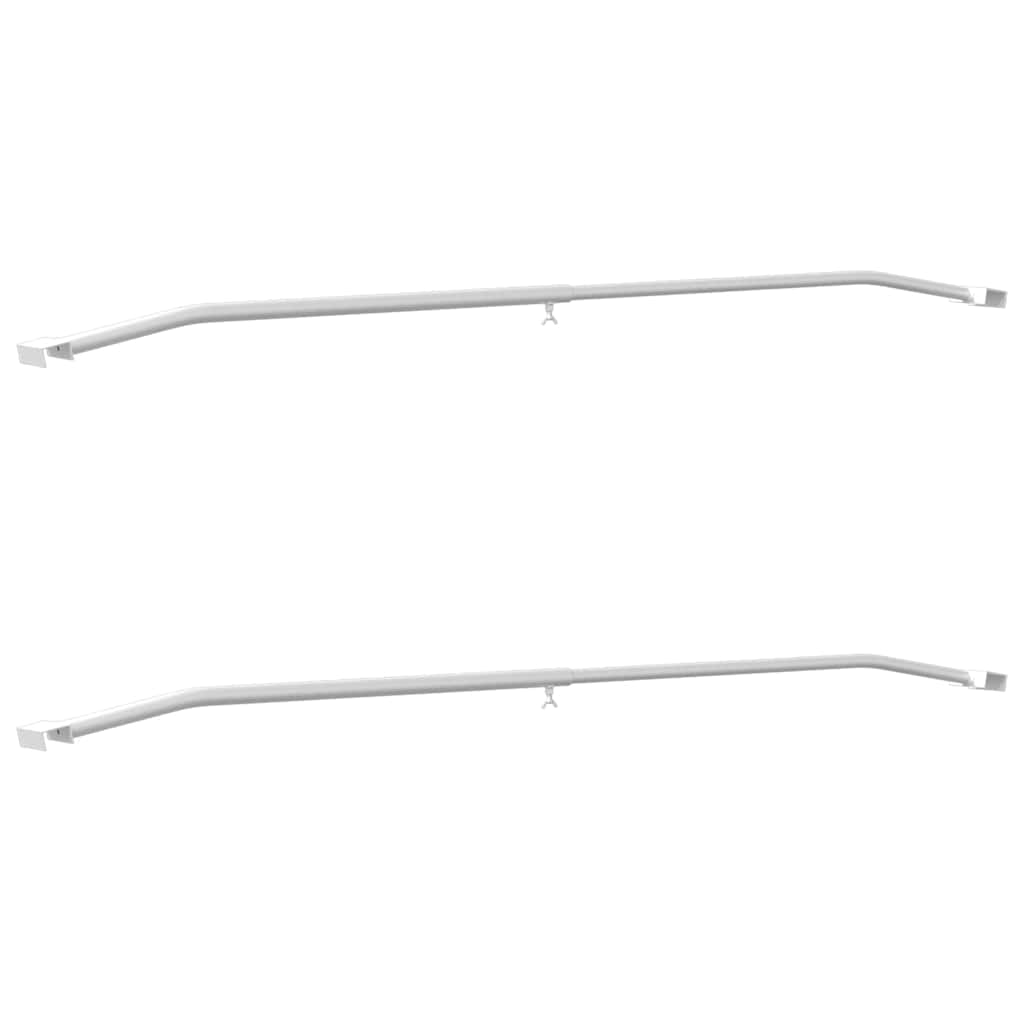 Tarpaulin Bracket for Trailers 2 pcs Silver 100-145 cm Aluminum