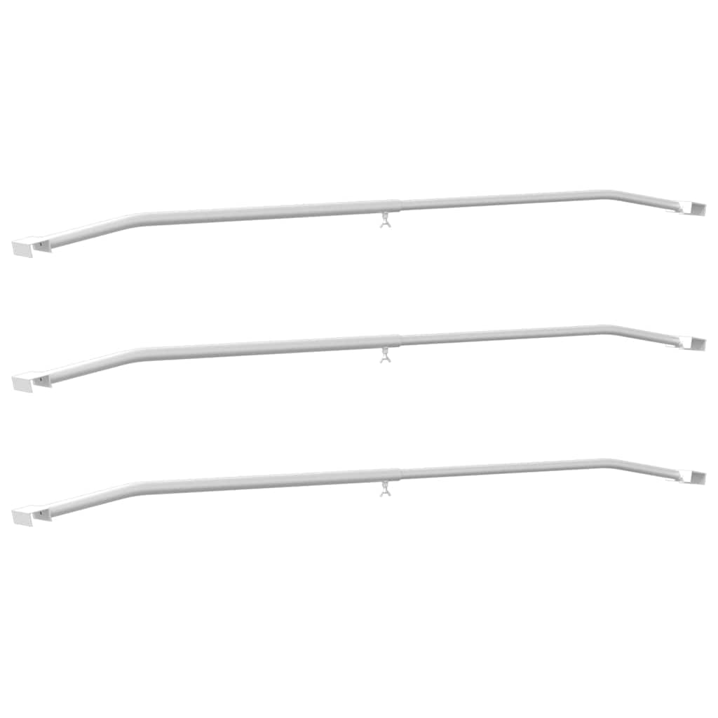 Tarpaulin Bracket for Trailers 3 pcs Silver 100-145 cm Aluminum