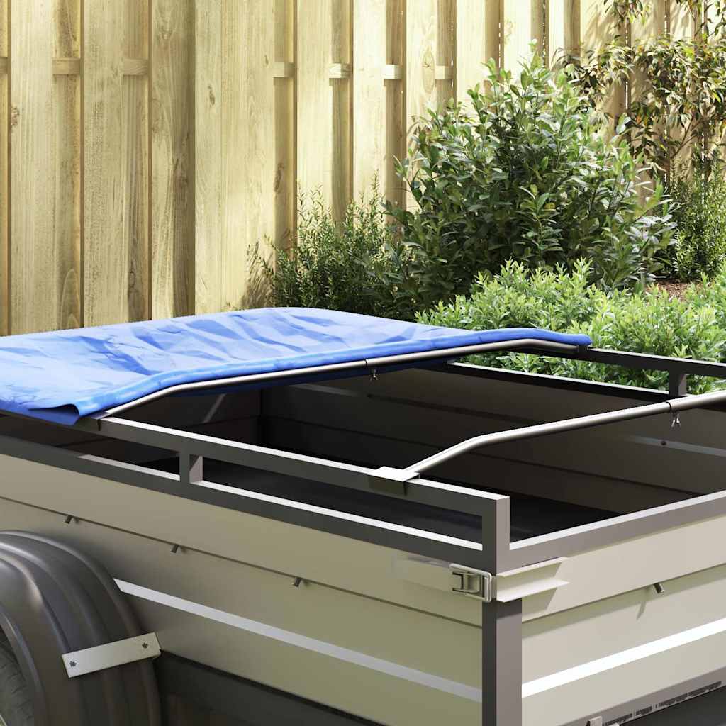 Tarpaulin Bracket for Trailers 3 pcs Silver 130-210 cm Aluminum