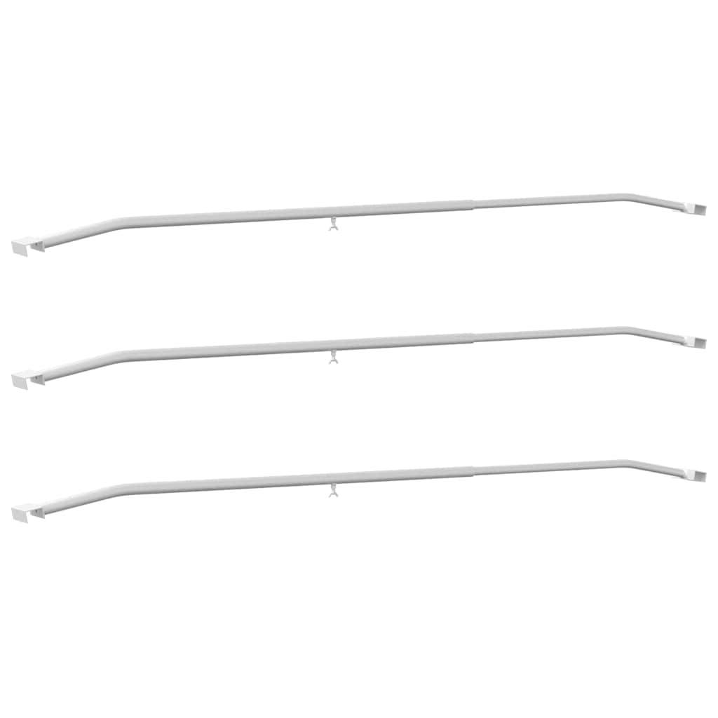 Tarpaulin Bracket for Trailers 3 pcs Silver 130-210 cm Aluminum