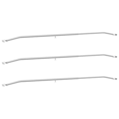Tarpaulin Bracket for Trailers 3 pcs Silver 130-210 cm Aluminum