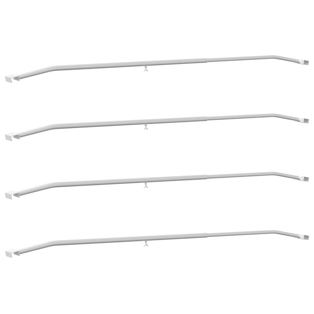 Tarpaulin Bracket for Trailers 4 pcs Silver 130-210 cm Aluminum