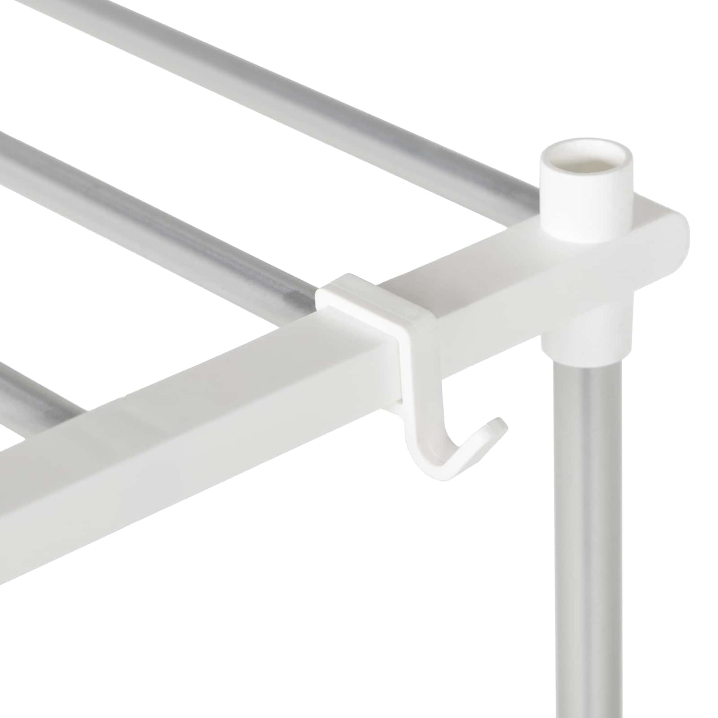 Washing Machine Shelf White 70 x 27 x 136 cm Aluminium
