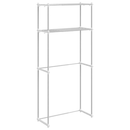 Washing Machine Shelf White 70 x 27 x 136 cm Aluminium
