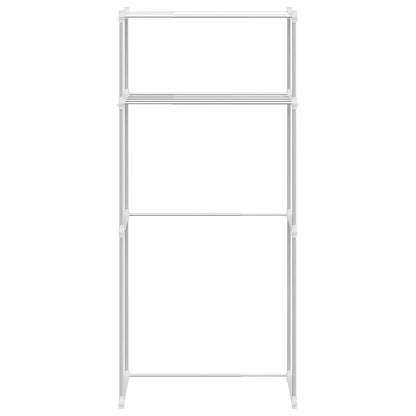 Washing Machine Shelf White 70 x 27 x 136 cm Aluminium