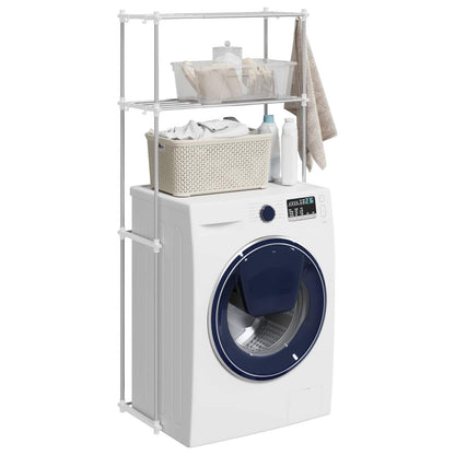 Washing Machine Shelf White 70 x 27 x 136 cm Aluminium