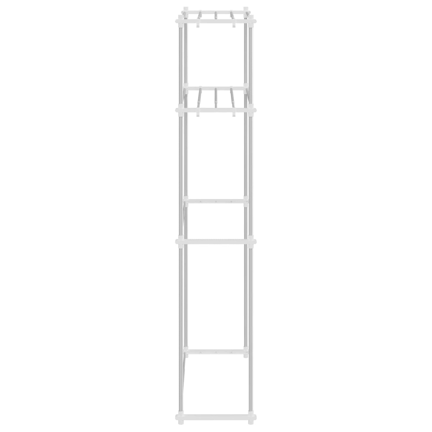 Washing Machine Shelf White 70 x 27 x 136 cm Aluminium