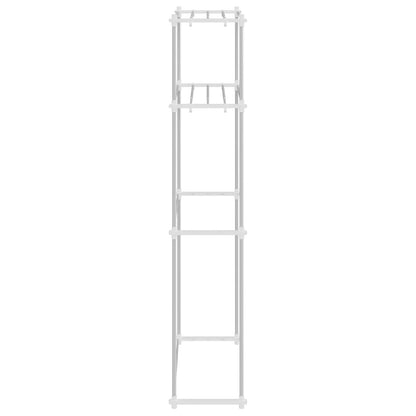 Washing Machine Shelf White 70 x 27 x 136 cm Aluminium
