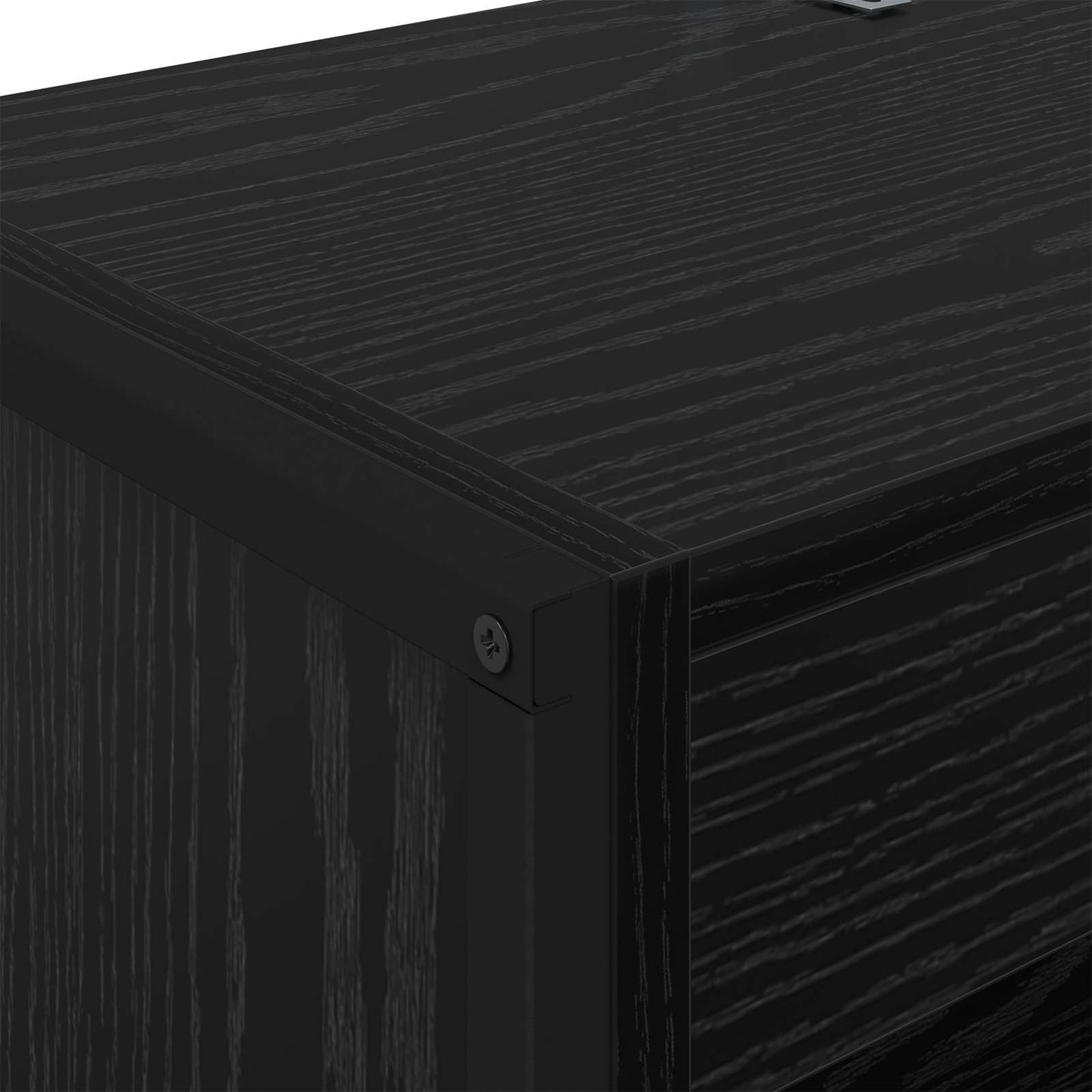 Book Cabinet 60 x 30 x 189.5 cm Engineered Wood Black Oak