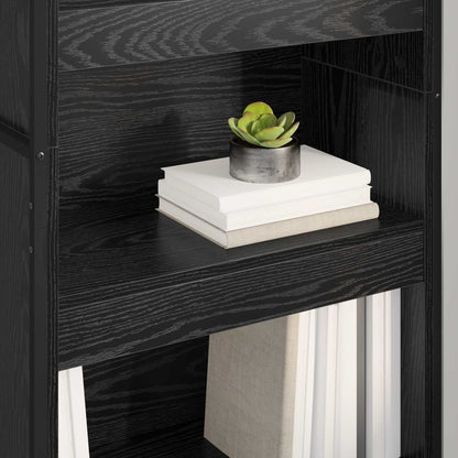Book Cabinet 60 x 30 x 189.5 cm Engineered Wood Black Oak