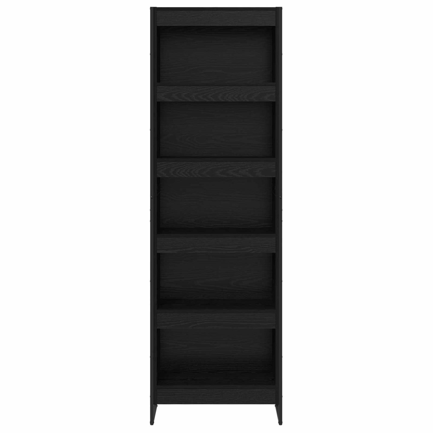 Book Cabinet 60 x 30 x 189.5 cm Engineered Wood Black Oak
