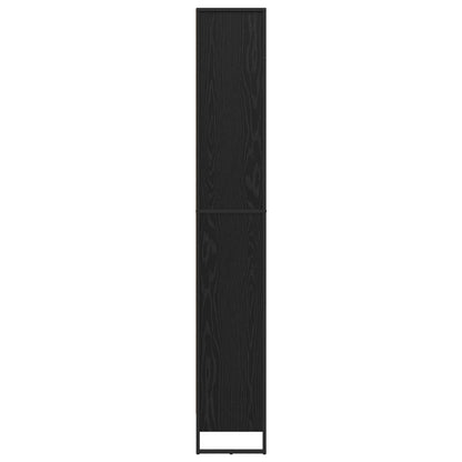 Book Cabinet 60 x 30 x 189.5 cm Engineered Wood Black Oak