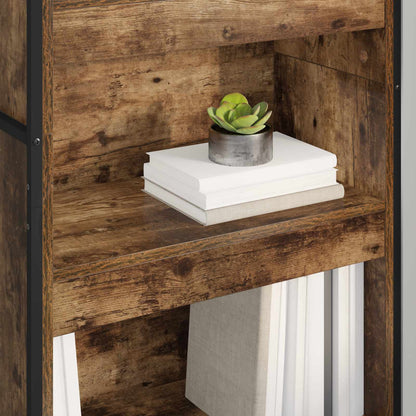 Book Cabinet 2 pcs Smoke Oak 60 x 30 x 189.5 cm Engineered Wood