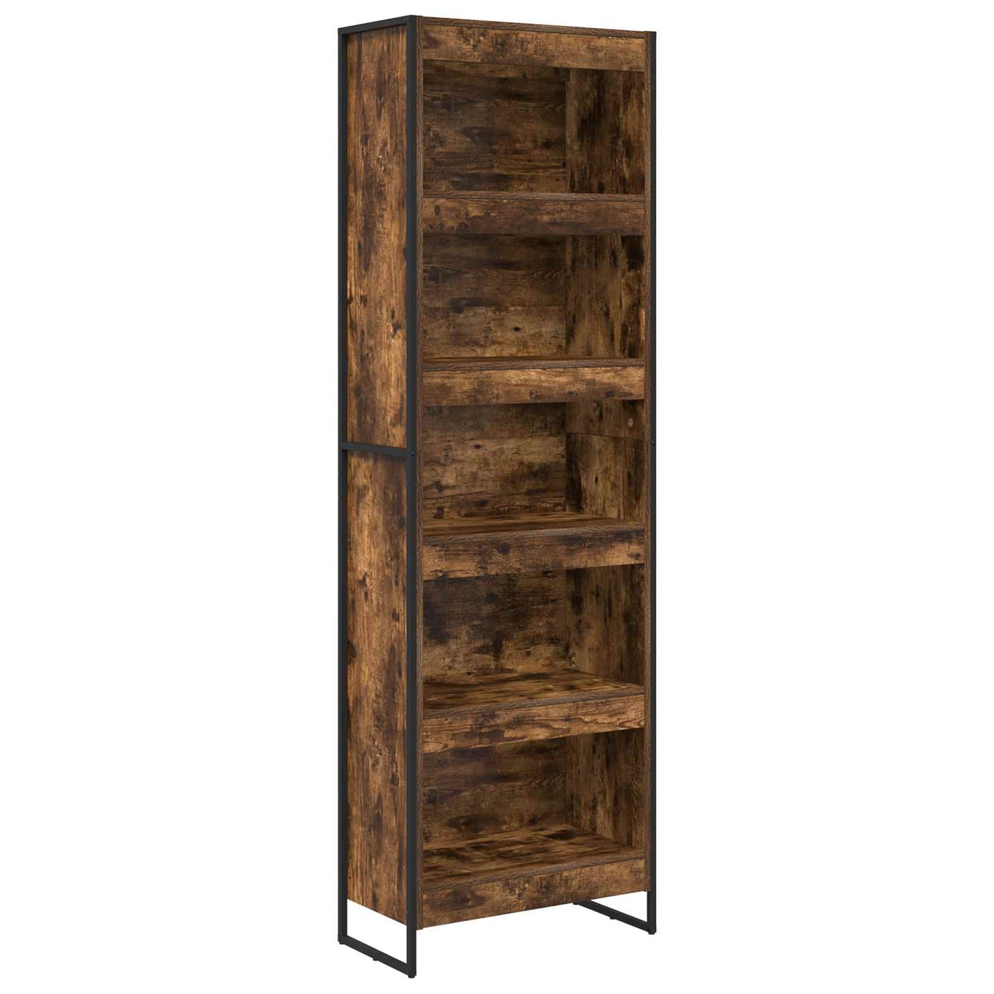 Book Cabinet 2 pcs Smoke Oak 60 x 30 x 189.5 cm Engineered Wood