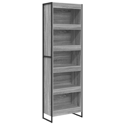 Book Cabinet 60 x 30 x 189.5 cm Engineered Wood Grey Sonoma