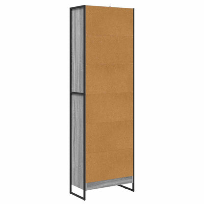 Book Cabinet 60 x 30 x 189.5 cm Engineered Wood Grey Sonoma